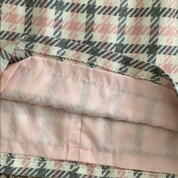 Wool Check Mini Skirt - Picture 4 of 5